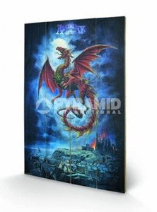 dekoracja/obraz na drewnie ALCHEMY (WHITBY WYRM)
