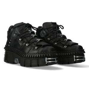 buty NEW ROCK CRUST NEGRO, TOWER CASCO NEGRO ACERO + PICOS + lateral + puntera + trasera [M-WALL106-S24]