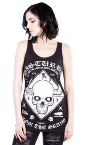 bluzka damska DISTURBIA - WARNING VEST DRESS