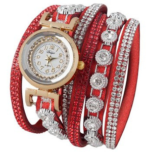 bransoletka/zegarek LUXURY RED