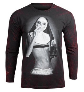 longsleeve AMENOMEN - NUN SMOKING (OMEN107LO ALLPRINT RED)