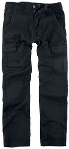 spodnie bojówki ALPHA INDUSTRIES - AGENT PANT BLACK Slim Fit