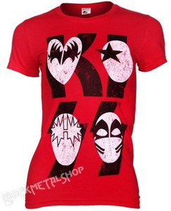 bluzka damska KISS - CARTOON MASK LOGO