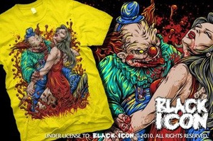 koszulka BLACK ICON - LUNGE żółta (MICON074 YELLOW)