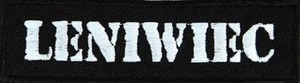 naszywka LENIWIEC - LOGO white