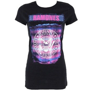 bluzka damska RAMONES - BRIGHT PLAID SEAL
