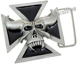 klamra do pasa DEMON SKULL CROSS