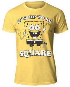koszulka SPONGEBOB - HIP TO BE SQUARE