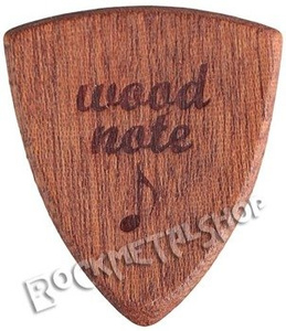 drewniana kostka do gitary WOODNOTE Bull Shield - MAHOŃ SAPELE