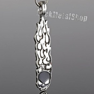 wisior + łańcuszek FLAME SKULL