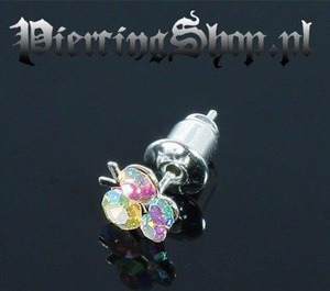 kolczyk LISTEK tęczowy