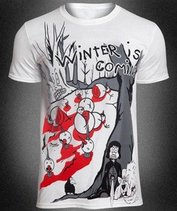 koszulka WINTER IS COMING, biała
