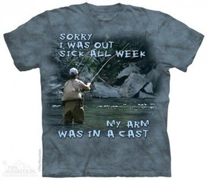 koszulka THE MOUNTAIN - CAST OUTDOOR, barwiona