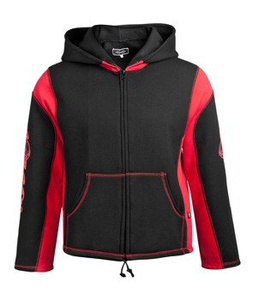 bluza HEXAGON - TRIBAL BLACK & RED rozpinana, z kapturem