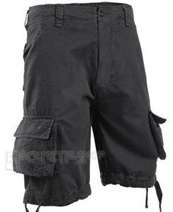 spodnie bojówki krótkie URBAN LEGEND SHORTS - BLACK
