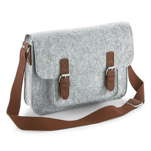 torebka damska SATCHEL GREY, z filcu