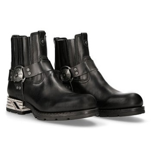 buty NEW ROCK ITALI NEGRO, MOTOROCK NEGRO TACON ACERO M.MR007-S1