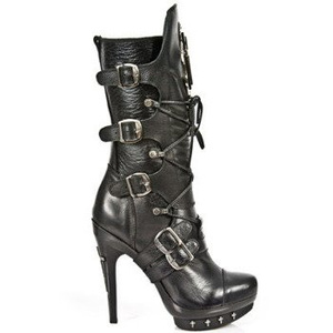 buty damskie NOMADA NEGRO, PLATF NEGRO PUNK T. CRUZ NEGRO [PUNK061-S1]