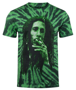 koszulka BOB MARLEY - SMOKE, barwiona