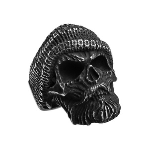 pierścień BEARDED SKULL