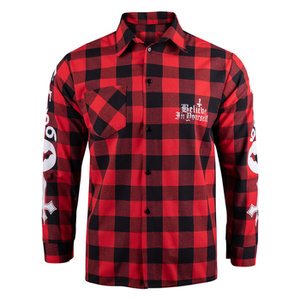 koszula męska AMENOMEN - NUN 2 (OMEN066K1/1_KRAT) długi rękaw