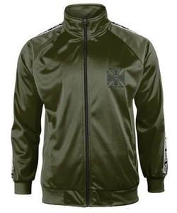 bluza rozpinana WEST COAST CHOPPERS - TRACKSUIT JACKET, olive, stójka rozpinana