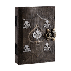 notes/zeszyt w skórzanej oprawie ACE OF SPADES