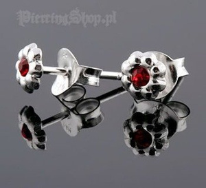 kolczyki do uszu KWIATEK CZER