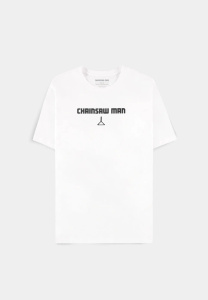 koszulka CHAINSAW MAN - OUTLINED  (biała)