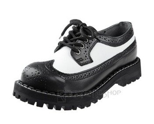 glany STEEL - BLACK / WHITE (4 dziurki)