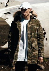 kurtka GARMENT WASHED CAMO PARKA