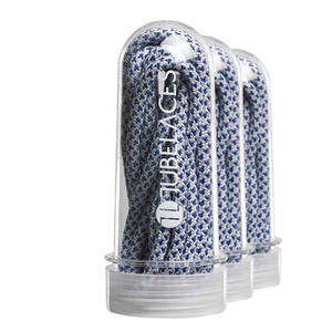 sznurowadła TUBELACES - GREY/NAVY (150 cm)