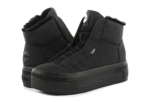 trampki damskie BUFFALO - PAIRED PH WARM VEGAN BLACK, ocieplane