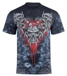 koszulka SLAYER - HELL AWAITS, barwiona