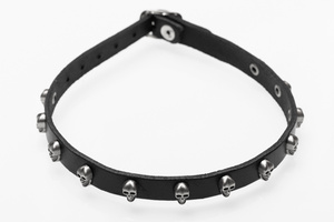 obroża 1-rzędowa Skull