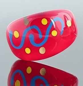 pierścień PATTERN czerwony