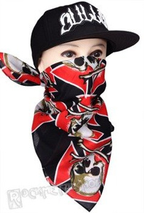 bandana SKULL + KRZYŻ MALTAŃSKI