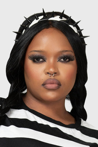 opaska do włosów KILLSTAR - CUTE CHAOS (BLACK/WHITE)