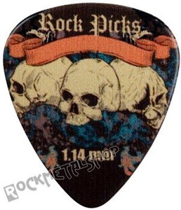 kostka gitarowa ROCK PICK - SKULLS