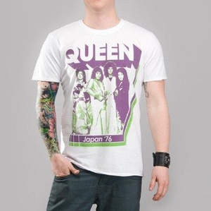 koszulka QUEEN - JAPAN '76 biała