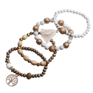 bransoletka  TREE OF LIFE, zestaw 4 bransoletek