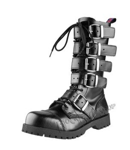 glany NEVERMIND - CZARNE (14 dziurek + 5 klamer) polerowane