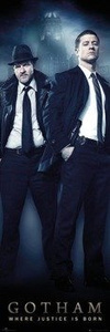 plakat na drzwi GOTHAM - GORDON AND BULLOCK