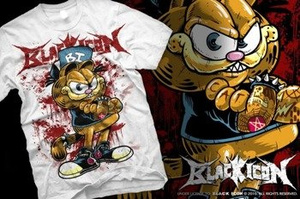 koszulka BLACK ICON - PUNK CAT (MICON112 WHITE)