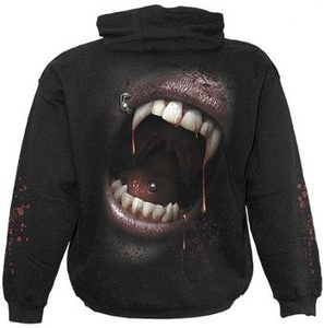bluza GOTH FANGS, kangurka z kapturem
