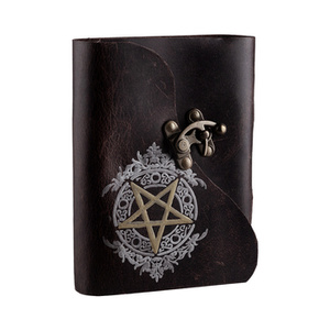 notes/zeszyt w skórzanej oprawie PENTAGRAM