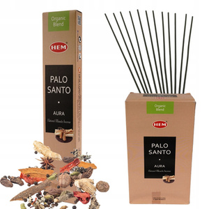 kadzidełka PALO SANTO AURA HEM, ORGANIC BLEND szlachetne pyłkowe