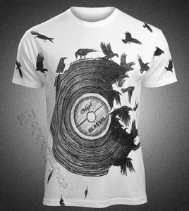 koszulka VINYL, biała