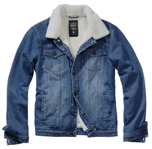 kurtka SHERPA DENIM JACKET blue