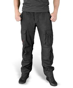 spodnie bojówki AIRBORNE VINTAGE TROUSERS SLIMMY czarne